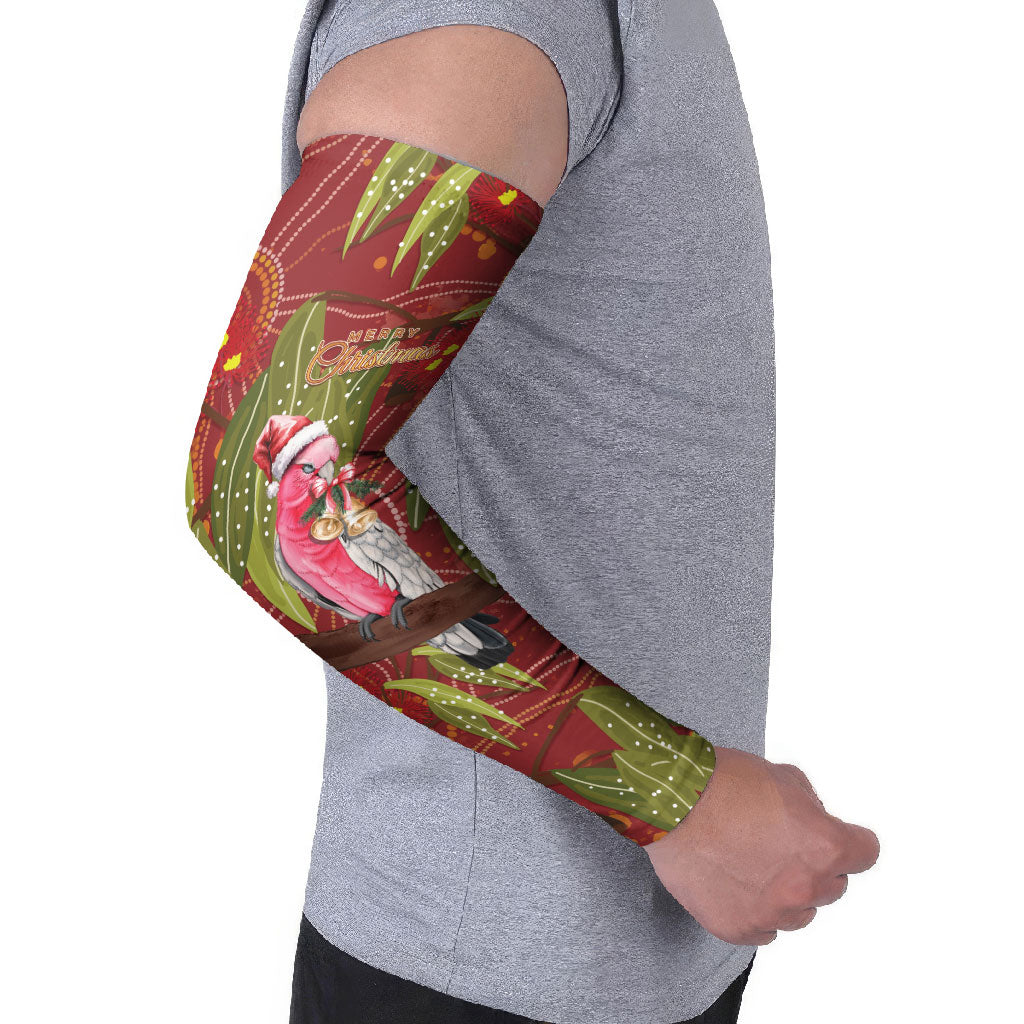 Australia Christmas Indigenous Arm Sleeves Galah Bird on Eucalyptus
