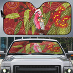 Australia Christmas Indigenous Auto Sun Shade Galah Bird on Eucalyptus