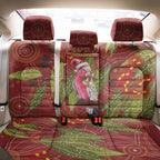 Australia Christmas Indigenous Back Car Seat Cover Galah Bird on Eucalyptus
