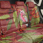 Australia Christmas Indigenous Back Car Seat Cover Galah Bird on Eucalyptus