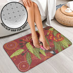 Australia Christmas Indigenous Bathroom Set Galah Bird on Eucalyptus