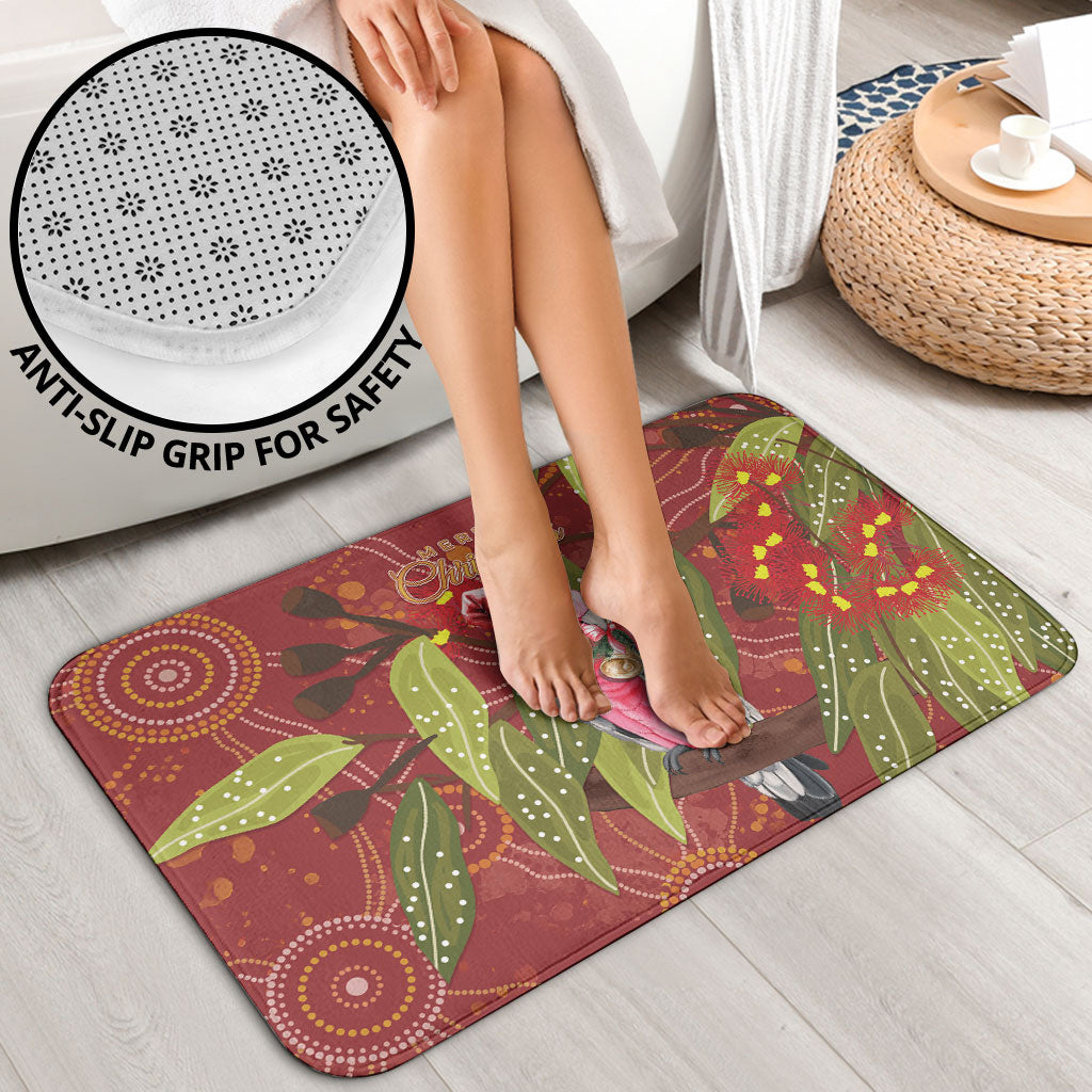 Australia Christmas Indigenous Bathroom Set Galah Bird on Eucalyptus