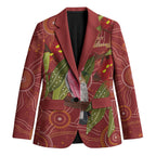 Australia Christmas Indigenous Blazer Galah Bird on Eucalyptus