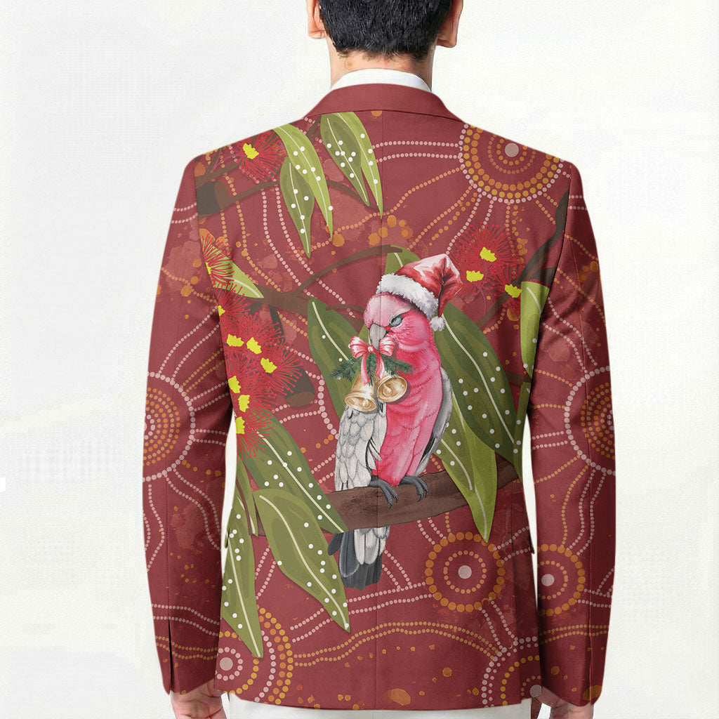 Australia Christmas Indigenous Blazer Galah Bird on Eucalyptus