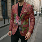 Australia Christmas Indigenous Blazer Galah Bird on Eucalyptus