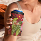 Australia Christmas Indigenous 4 in 1 Can Cooler Tumbler Galah Bird on Eucalyptus