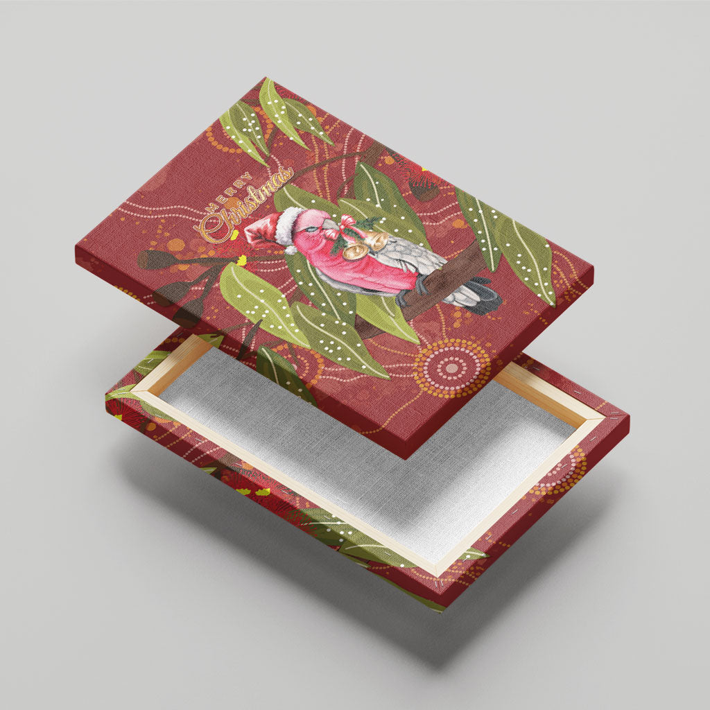 Australia Christmas Indigenous Canvas Wall Art Galah Bird on Eucalyptus