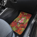Australia Christmas Indigenous Car Mats Galah Bird on Eucalyptus