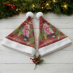 Australia Christmas Indigenous Christmas Santa Hat Galah Bird on Eucalyptus
