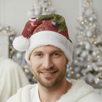 Australia Christmas Indigenous Christmas Santa Hat Galah Bird on Eucalyptus