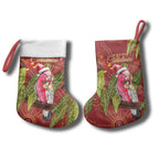 Australia Christmas Indigenous Christmas Stocking Galah Bird on Eucalyptus