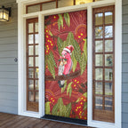 Australia Christmas Indigenous Door Cover Galah Bird on Eucalyptus