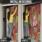 Australia Christmas Indigenous Door Cover Galah Bird on Eucalyptus
