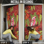 Australia Christmas Indigenous Door Cover Galah Bird on Eucalyptus