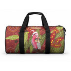 Australia Christmas Indigenous Duffle Bag Galah Bird on Eucalyptus