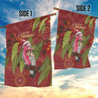 Australia Christmas Indigenous Garden Flag Galah Bird on Eucalyptus