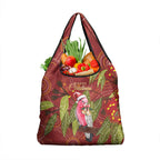 Australia Christmas Indigenous Grocery Bag Galah Bird on Eucalyptus