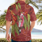 Australia Christmas Indigenous Hawaiian Shirt Galah Bird on Eucalyptus