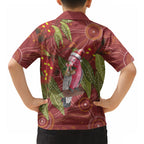 Australia Christmas Indigenous Hawaiian Shirt Galah Bird on Eucalyptus