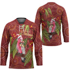 Australia Christmas Indigenous Hockey Jersey Galah Bird on Eucalyptus