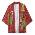 Australia Christmas Indigenous Kimono Galah Bird on Eucalyptus