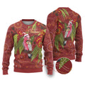 Australia Christmas Indigenous Ugly Christmas Sweater Galah Bird on Eucalyptus
