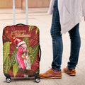 Australia Christmas Indigenous Luggage Cover Galah Bird on Eucalyptus