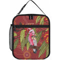 Australia Christmas Indigenous Lunch Bag Galah Bird on Eucalyptus