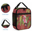 Australia Christmas Indigenous Lunch Bag Galah Bird on Eucalyptus