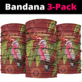 Australia Christmas Indigenous Neck Gaiter Galah Bird on Eucalyptus