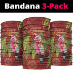 Australia Christmas Indigenous Neck Gaiter Galah Bird on Eucalyptus
