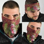 Australia Christmas Indigenous Neck Gaiter Galah Bird on Eucalyptus