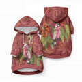 Australia Christmas Indigenous Pet Hoodie Galah Bird on Eucalyptus