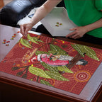 Australia Christmas Indigenous Puzzle Galah Bird on Eucalyptus