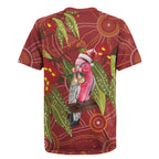 Australia Christmas Indigenous Rugby Jersey Galah Bird on Eucalyptus