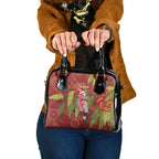 Australia Christmas Indigenous Shoulder Handbag Galah Bird on Eucalyptus