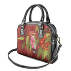Australia Christmas Indigenous Shoulder Handbag Galah Bird on Eucalyptus