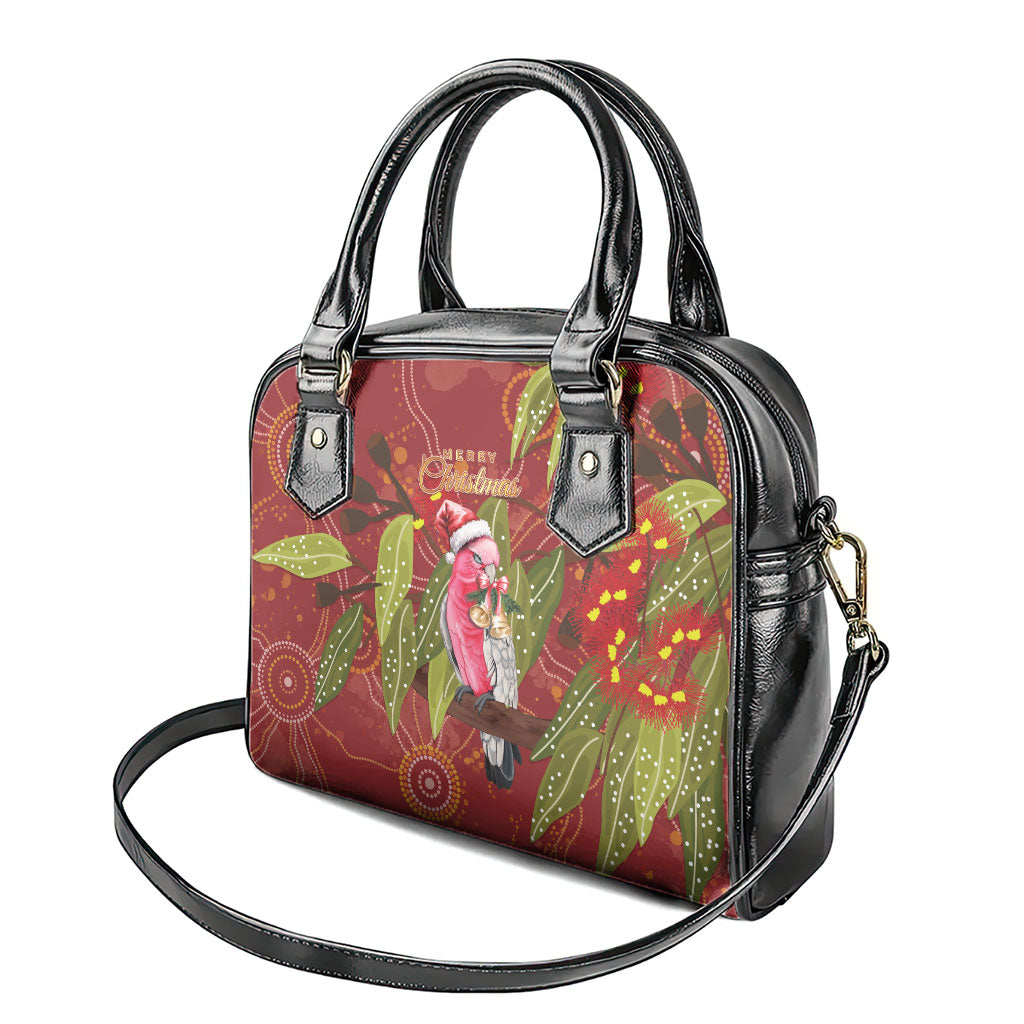 Australia Christmas Indigenous Shoulder Handbag Galah Bird on Eucalyptus