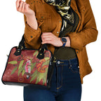 Australia Christmas Indigenous Shoulder Handbag Galah Bird on Eucalyptus