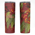 Australia Christmas Indigenous Skinny Tumbler Galah Bird on Eucalyptus