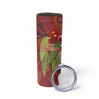 Australia Christmas Indigenous Skinny Tumbler Galah Bird on Eucalyptus