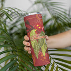 Australia Christmas Indigenous Skinny Tumbler Galah Bird on Eucalyptus