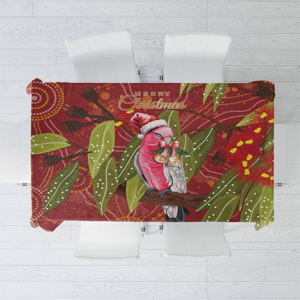 Australia Christmas Indigenous Tablecloth Galah Bird on Eucalyptus
