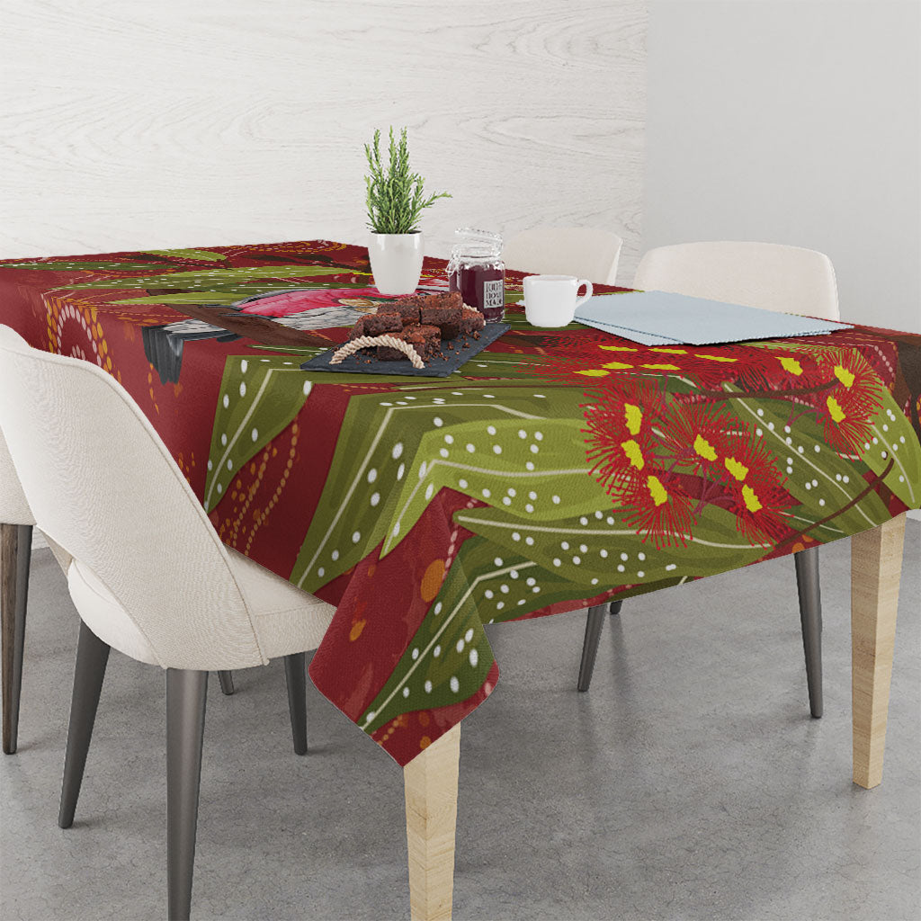 Australia Christmas Indigenous Tablecloth Galah Bird on Eucalyptus