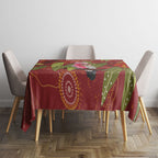 Australia Christmas Indigenous Tablecloth Galah Bird on Eucalyptus