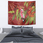 Australia Christmas Indigenous Tapestry Galah Bird on Eucalyptus