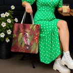 Australia Christmas Indigenous Tote Bag Galah Bird on Eucalyptus