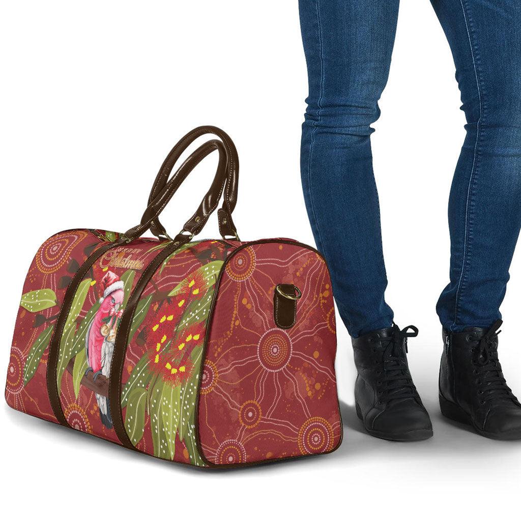 Australia Christmas Indigenous Travel Bag Galah Bird on Eucalyptus