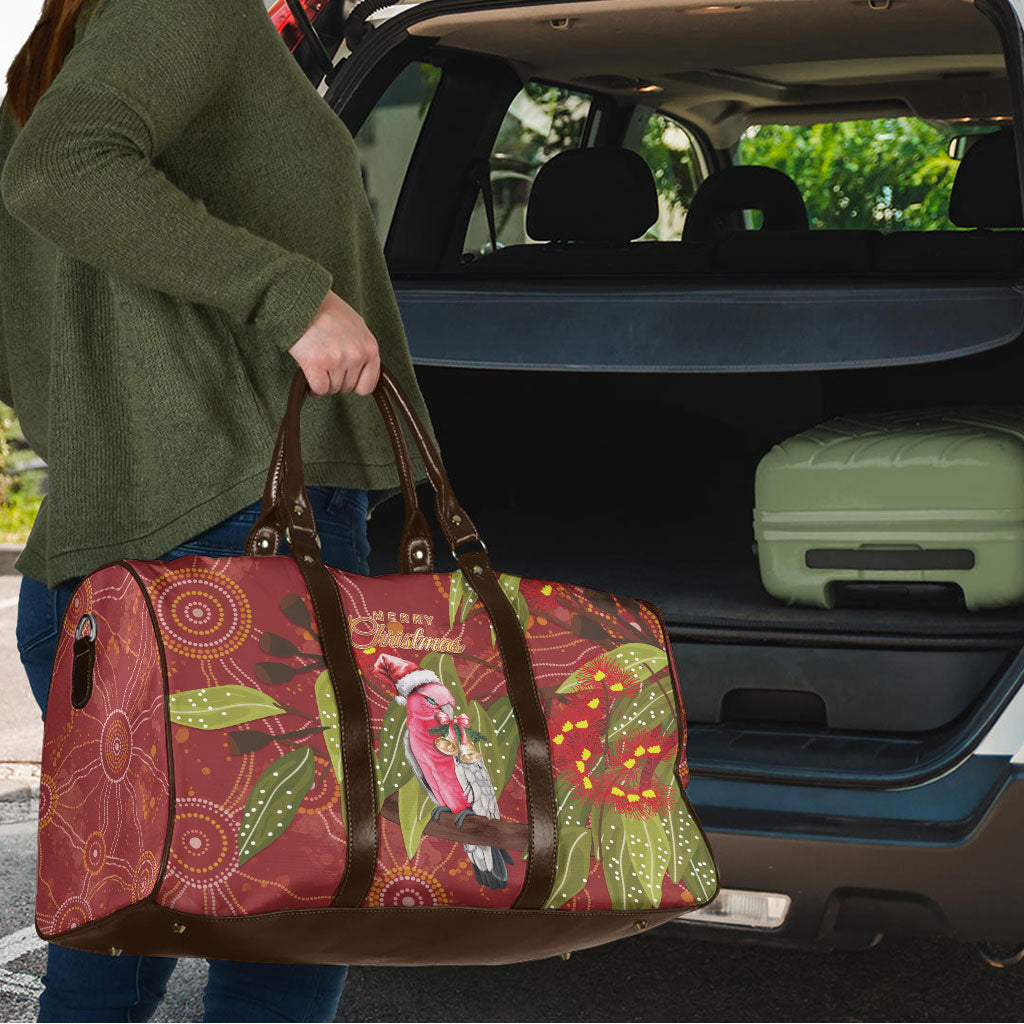 Australia Christmas Indigenous Travel Bag Galah Bird on Eucalyptus