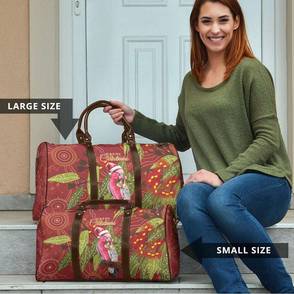 Australia Christmas Indigenous Travel Bag Galah Bird on Eucalyptus